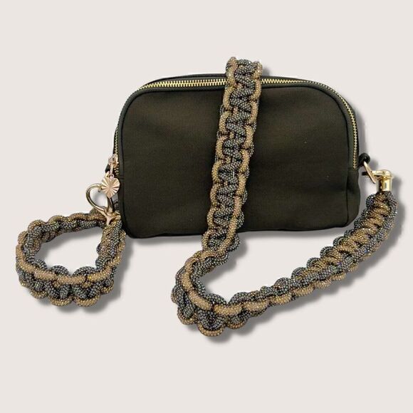 Gold Sparkle Rhinestone Crystal Handbag STRAP - Picture 12 of 12